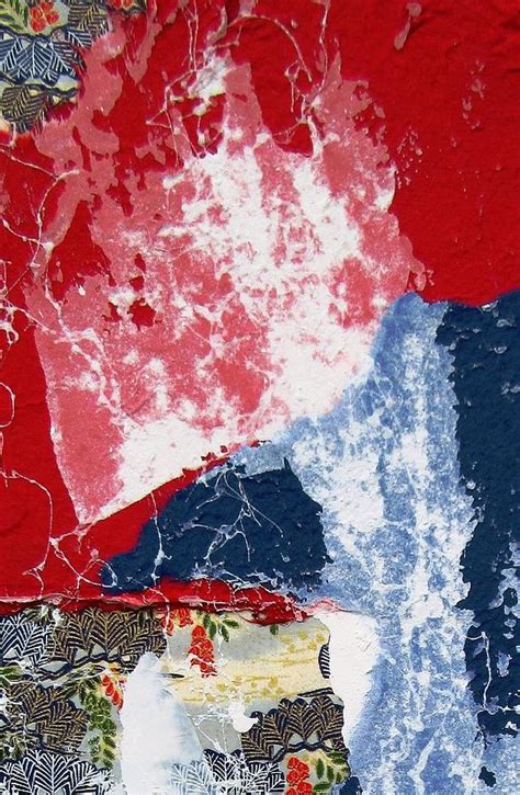 Sky blues, deep marine blues, and every tropical blue of the oceans. Abstract In Red White And Blue 1 Painting by Louise Adams