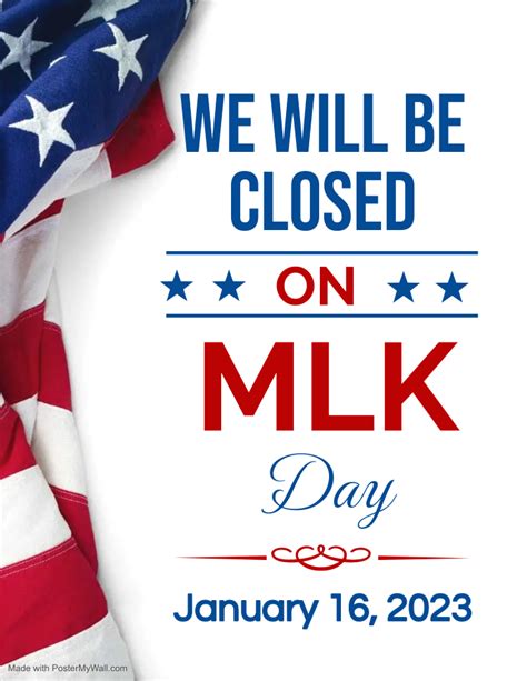 City Offices To Be Closed For Martin Luther King Jr Day City Of