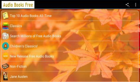 Thankfully, there are a few dozens great sites that offer 100% free audiobooks. 10 Best Audiobook Apps for Bibliophiles Android - Hongkiat