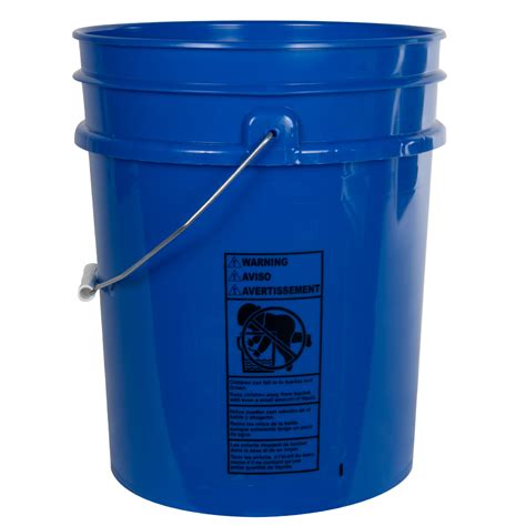 Premium Blue 5 Gallon Bucket Us Plastic Corp