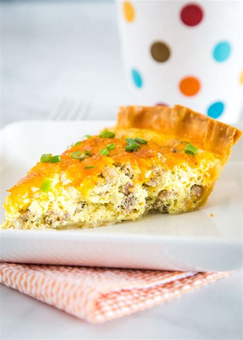 Easy Sausage Quiche Recipe Dinners Dishes And Desserts