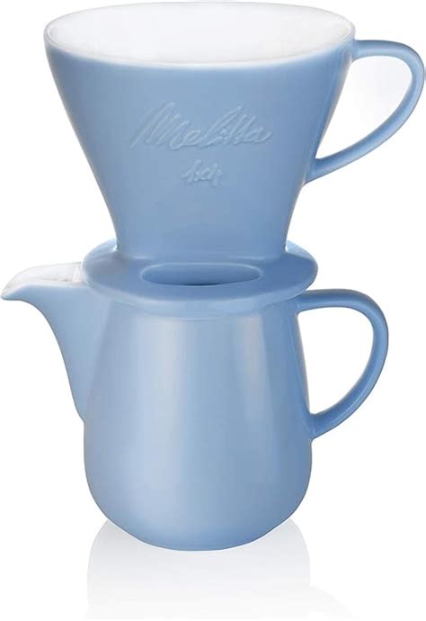 Melitta 6768435 Porcelain Pour Over Coffee Set With Jug And Filter Cone