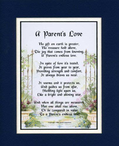 A Parents Love Mom And Dad Poems Dad Poems Parents Poem