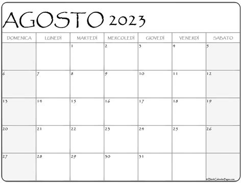 Calendario Di Agosto 2023 Portugal Imagesee
