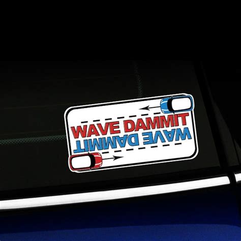 Wave Dammit Funny Sticker For Mini Cooper