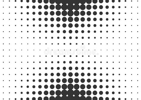 Abstract Black And White Dots Halftone Background Stock Vector