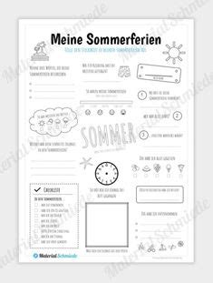 Acht kinder erzählen über ihre urlaubsabenteuer. Kostenlose Steckbrief-Vorlage im Word-Format zum Download ...