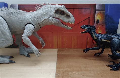 Indoraptor Vs Indominus Rex Jurassic World Dinosaur Toys Battle T Rex