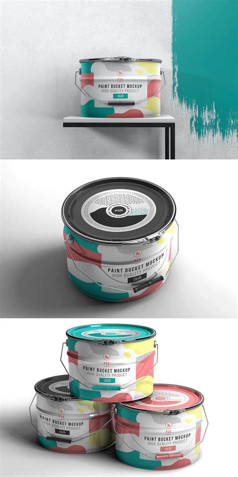 Download Paint Bucket Mockup PSD | Paint buckets, Mockup, Mockup design