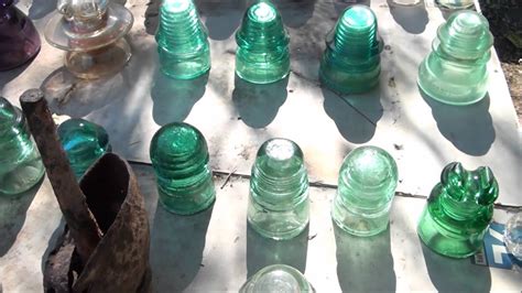 Illustrated here are three ideas Vintage Telephone line glass insulators, old Telegraph ...