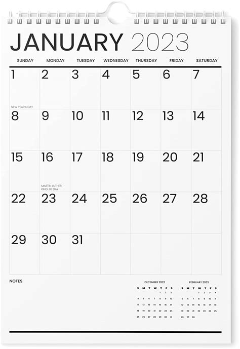 Calendar 2023 Vertical 11x17 2023 Wall Calendar Runs