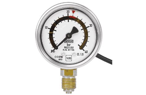 Wika Bourdon Tube Pressure Gauge With Switch Contact Pgs21050 Defcon