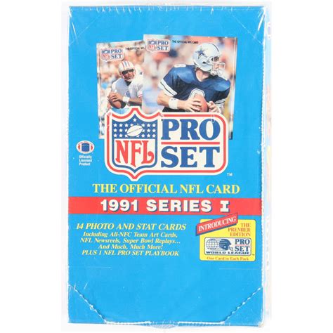 1991 Nfl Pro Set Series I Football Box Of 36 Packs Pristine Auction
