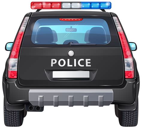 Back Of Police Car Clipart Clip Art Library