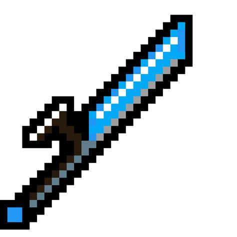 Pixilart Minecraft Diamond Sword By Dannyl