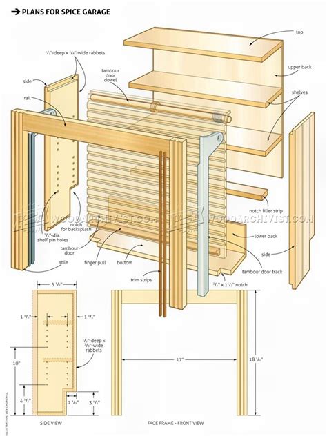 wooden spice rack plans woodarchivist