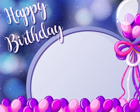 Free Vector A Birthday Card Template