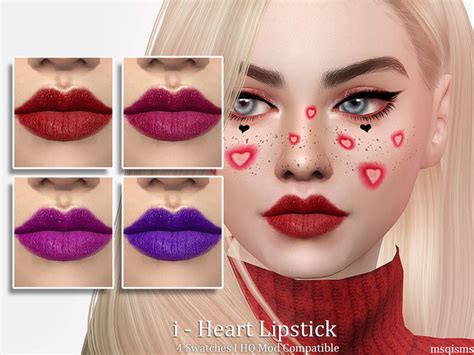 The Sims Resource I Heart Lipstick