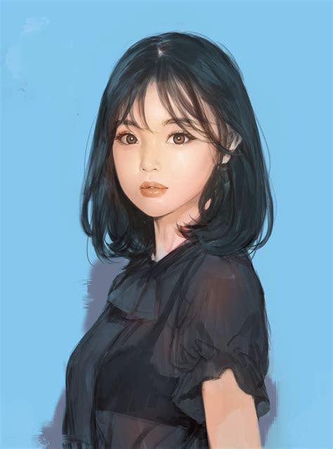 Kawaii Anime Girl Anime Art Girl Anime Girls Digital Portrait Art