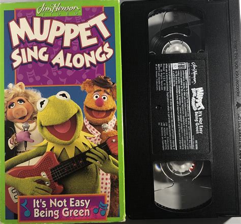 Muppet Sing Alongs Its Not Easy Being Green Jim Henson Kermitvhs 1994