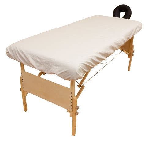 Arcadia™100 Organic Cotton Flannel Massage Table Fitted Sheet Health And Personal Care