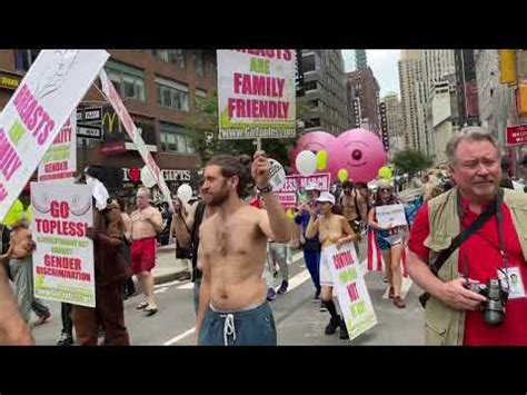 Go Topless March In Nyc Youtube