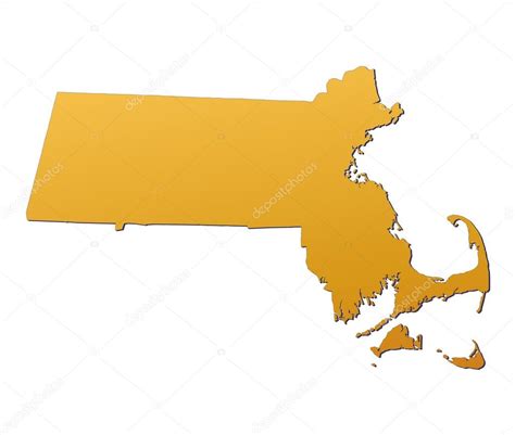 Massachusetts Usa Map — Stock Photo © Skvoor 2165910