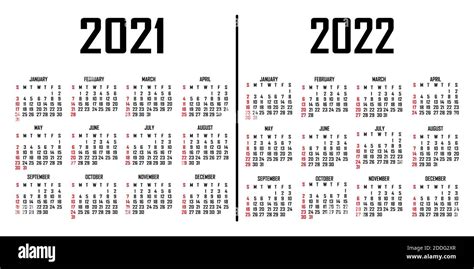 Calendario 2021 2022 Imágenes Recortadas De Stock Alamy