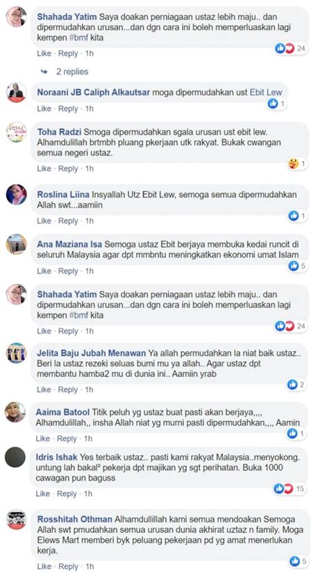 Pokdepicks:yes prihatin to equip b40 families with free phones, free data and free learn. Ustaz Ebit Lew Pohon Doa Mahu Buka 10 Cawangan Pasar Raya ...