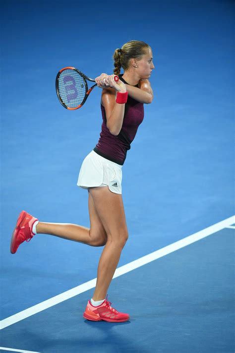 Kristina Mladenovic At Practice Session At Australian Open Tennis