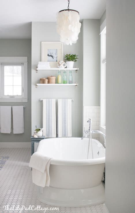 Currently, the best bath towel is the towel bazaar multipurpose. Arctic Gray - Cottage - bathroom - Benjamin Moore Arctic ...