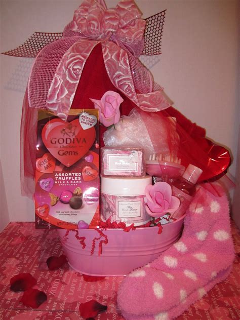 Pamper Me Pink Valentines Day Baskets Valentine Day Ts Valentine Ideas Valentine S Day