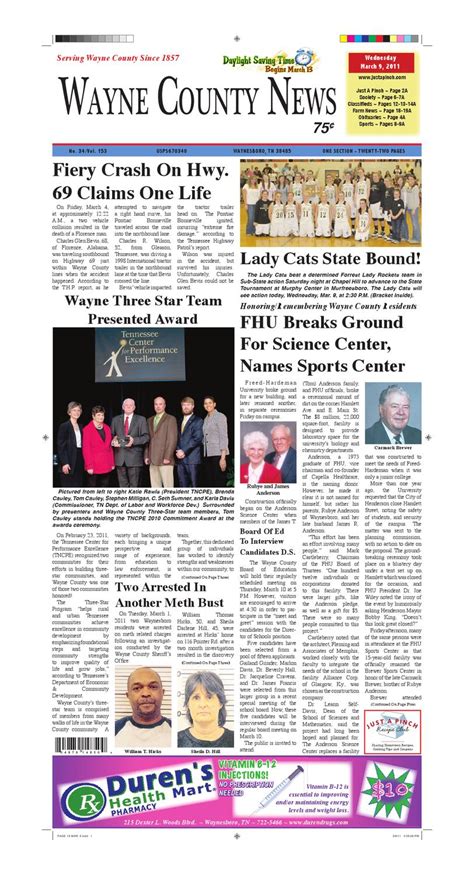Wayne County News 03-09-11 by Chester County Independent - Issuu