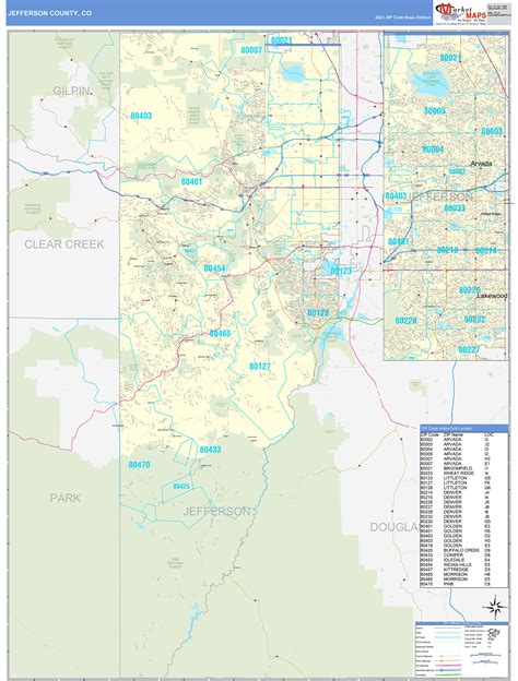 Jefferson County Zip Code Map United States Map