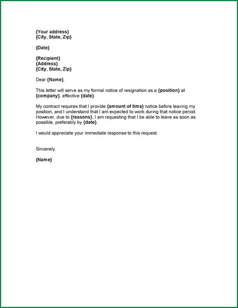 It is usually better to resign in person and hand over a formal letter of resignation. Formal Resignation Letter Sample With Notice Period - printable receipt template