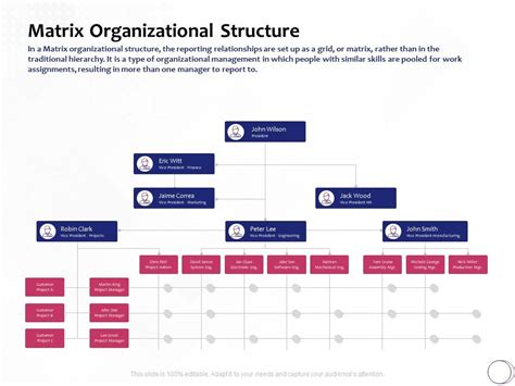 Matrix Organizational Structure System Ppt Powerpoint Presentation