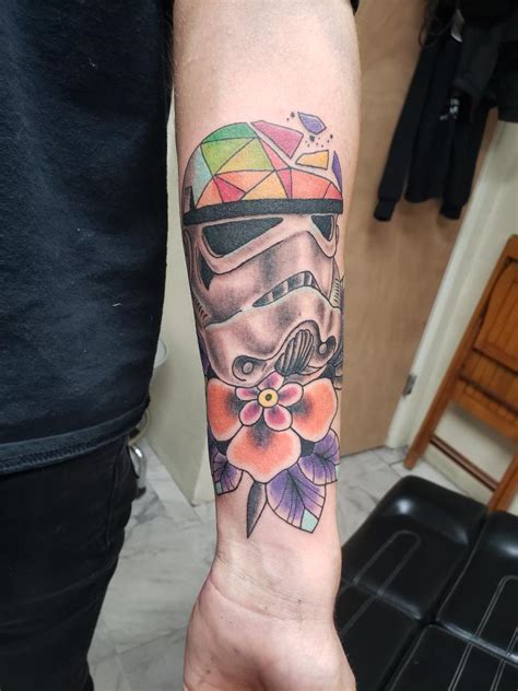 Stain Glass Stormtrooper Done By Lauren At White Eagle Tattoo