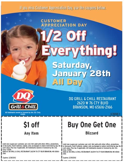 Dairy Queen Appreciation Saturday January 28 2012 BroadcastBranson Com