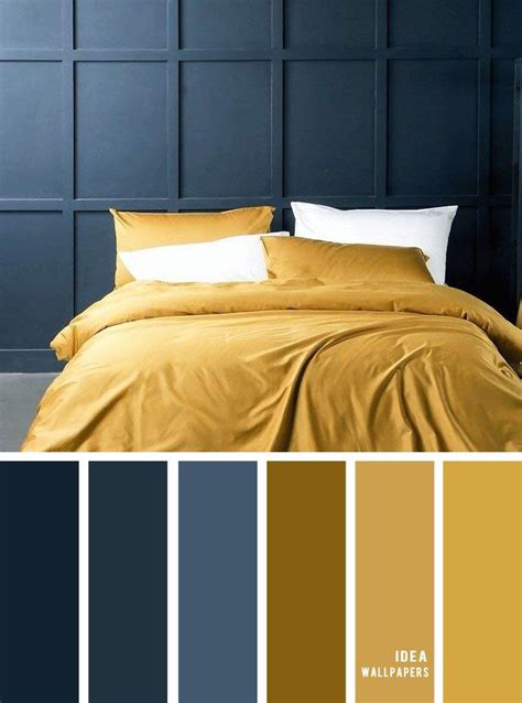 It works best with bare walls, rather than decorated with wallpapers and pictures. 25 Best Color Schemes for Your Bedroom { Navy blue and ...