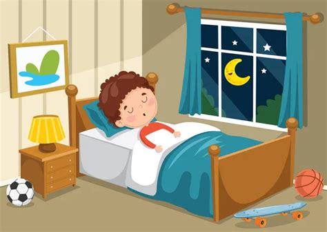 Cartoon Boy Sleep Vector Art Stock Images Depositphotos