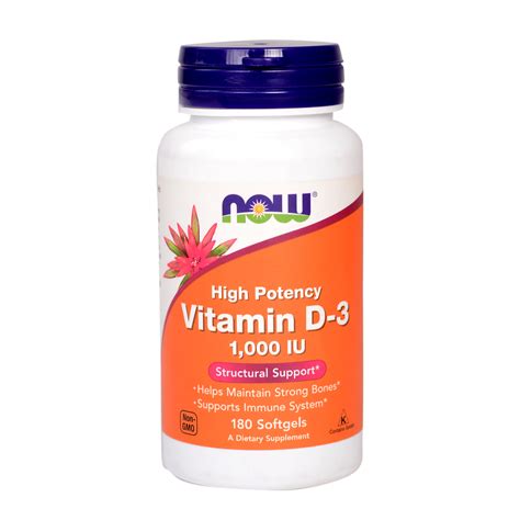 Vitamin D 3 1000 Iu Softgels For Strong Bones And Immune Booster