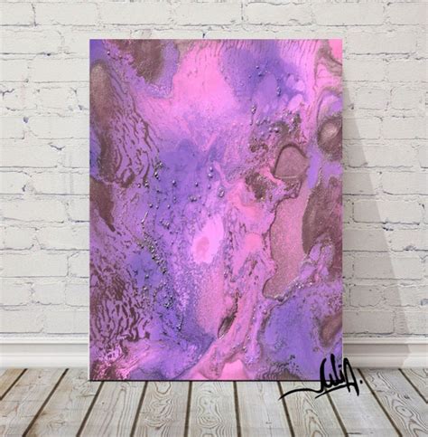 Items Similar To 40x54inch Purple Painting Abstract Art Pink And