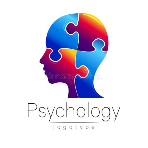 Modern Head Puzzle Logo Of Psychology Profile Human Creative Style
