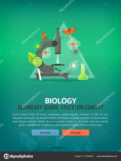 Education And Science Concept Illustrations Biology Science Of Life