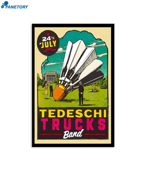 Tedeschi Trucks Band Tour Kansas City July 24 2023 Poster 2023
