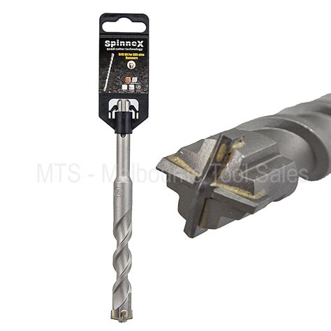 Spinnex Sds Plus Quad Cutter Masonry Concrete Hammer Drill Bit 12mm X 310mm