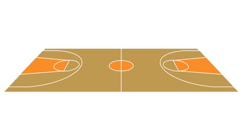 Basketball Courts Vector Stencils Library