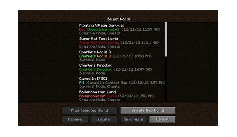 Coloured Text in SP World Names Minecraft Blog