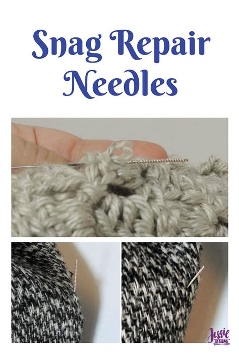 Not to worry—fixing a hole in a knitted garment is easy. Snag Repair Needles Tutorial and Review with Jessie At ...