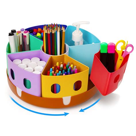 Buy Gamenote Rotating Art Supply Organizer Lazy Susan Office School